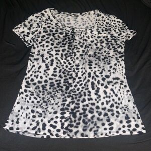 Cheetah Print Blouse